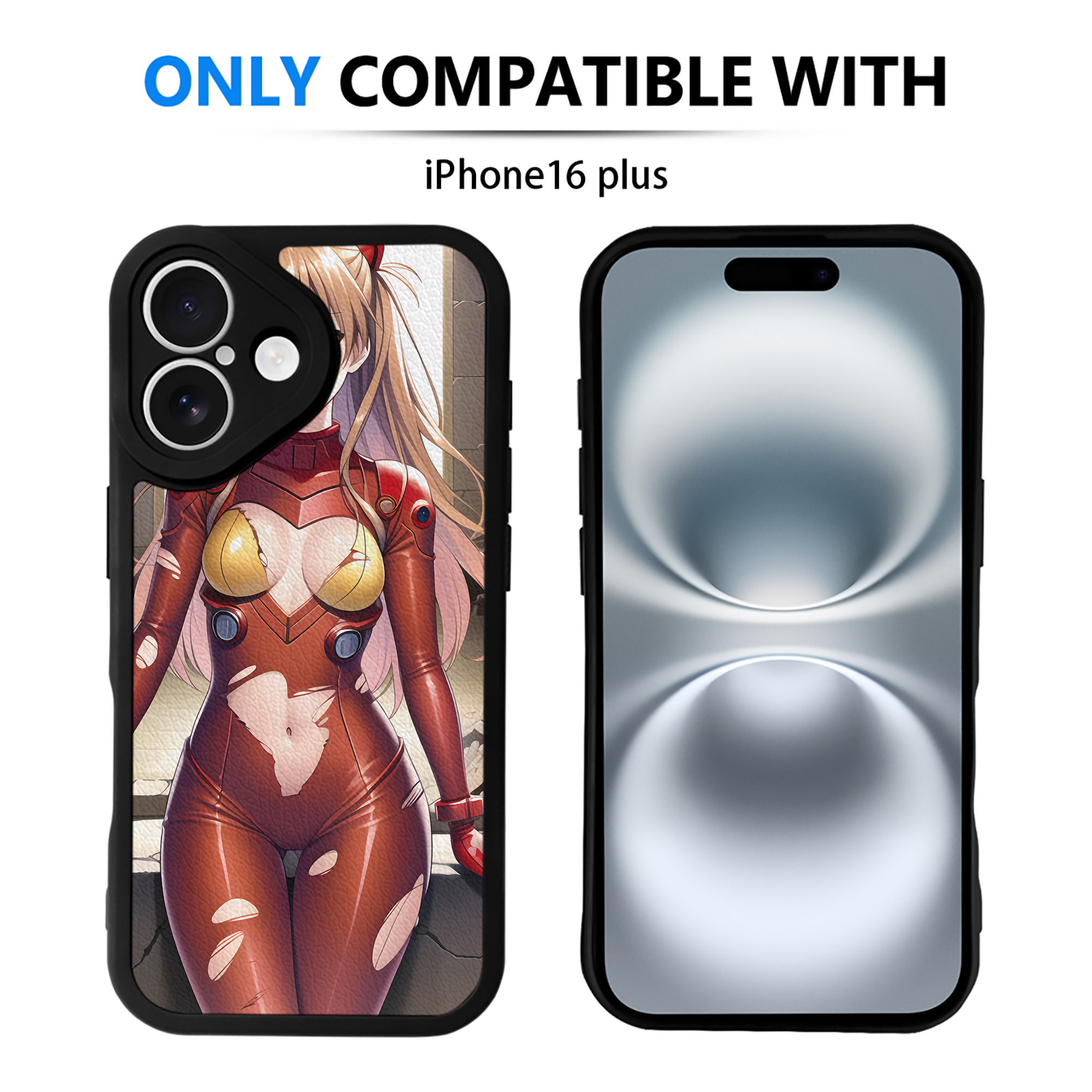 （画像用） EVA 新世紀エヴァンゲリオン 【iPhone 16シリーズ対応】シリコンスマホケース（レザー調） 材質：シリコン